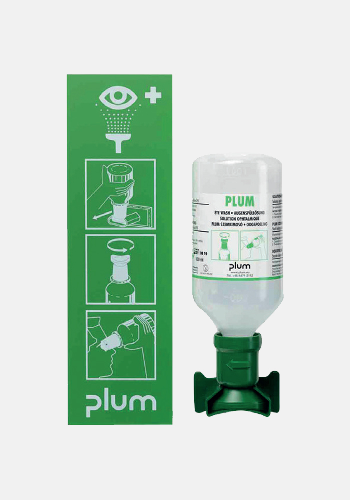 Plum Eye Wash Station with 1 Bottle