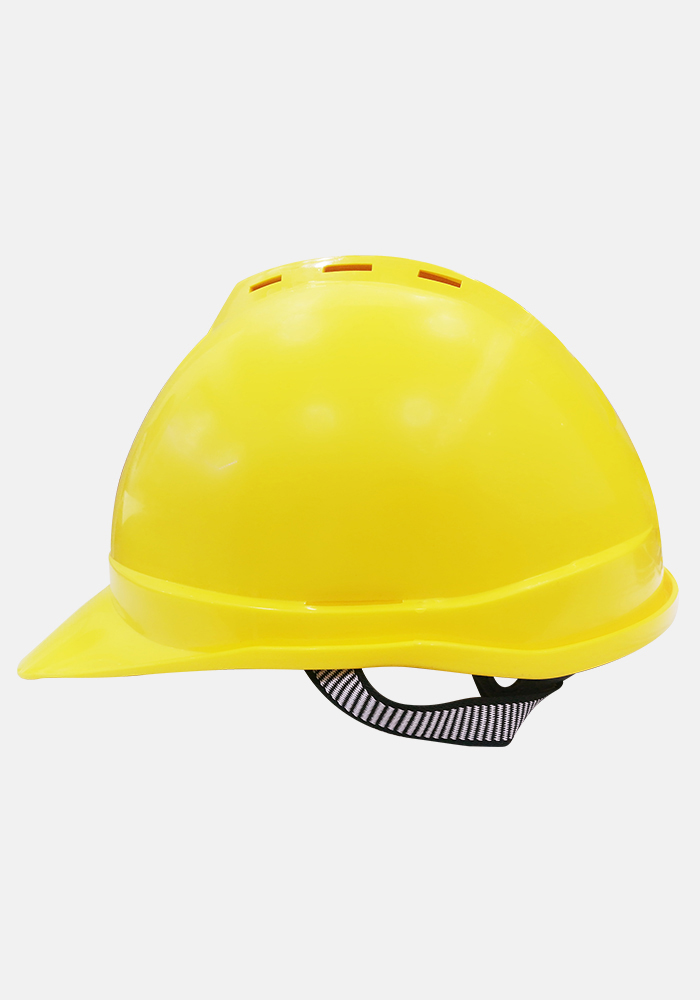Safety Plus Hard Hat Helmet with Vent Yellow
