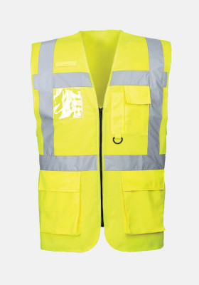 Safety Plus World High Visibility Technical Vest Yellow