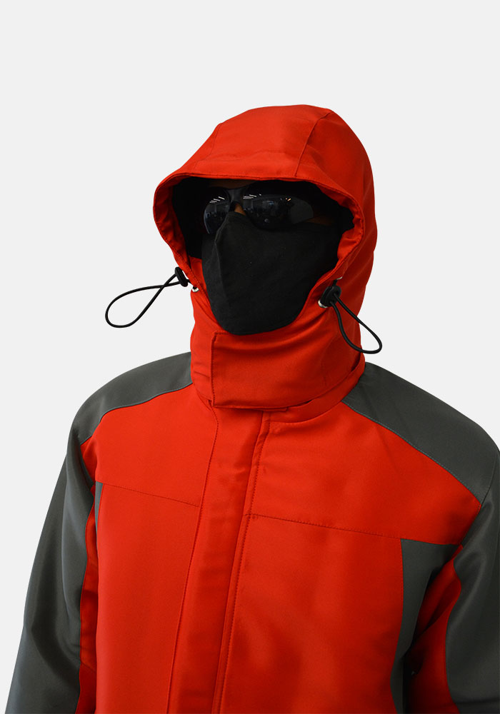 Safety Plus World Winter Jacket Red and Black